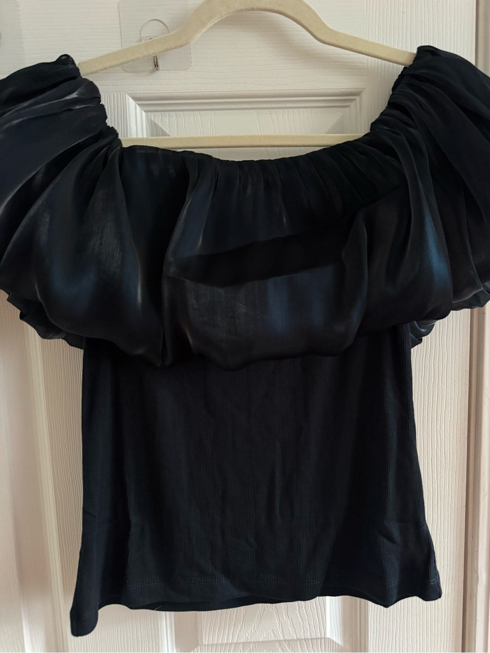 NWT ANTHROPOLOGIE Off-Shoulder Bubble Blouse M - Picture 5 of 10